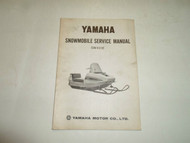 Yamaha SW433E Snowmobile Service Repair Shop Manual FACTORY OEM DEALERSHIP