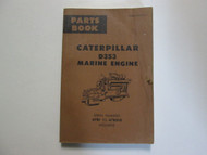 Caterpillar D353 Marine Engine Parts Book Manual 47B1 To 47B310 USED CAT OEM 