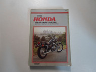 1978 1987 Clymer Honda 400 450 TWINS Service Repair Maintenance Manual WORN 