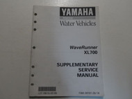 Yamaha Marine Water Vehicles WaveRunner XL700 Supplementary Service Manual OEM