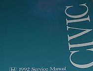 1992 HONDA CIVIC Service Shop Repair Workshop Manual Brand New 1992