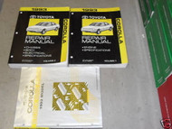 1993 Toyota Corolla Service Repair Shop Workshop Manual Set OEM W Wiring Diagram