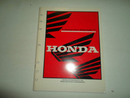1997 Honda Technicians New Model Guide Manual FACTORY OEM BOOK 97 DEALERSHIP 