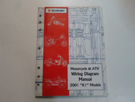 2001 Suzuki Motorcycle & ATV Wiring Diagram Manual Models K1 FACTORY OEM BOOK 01