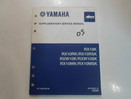 2005 Yamaha RX10K RX10RK RX10RSK RXW10K RXW10SK Supplementary Service Manual x