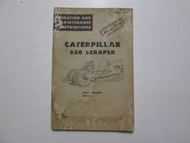Caterpillar 630 Scraper Operation And Maintenance Instructions 60F1-UP USED OEM