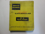 Caterpillar No. 16 Motor Grader Service Manual 49G1-49G304 USED OEM CATERPILLAR