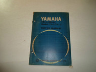 Yamaha 50 c.c. 55 c.c. Model YF-1 YJ-1 Service Repair Shop Manual FACTORY OEM