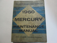 1960 Mercury Maintenance Service Shop Repair Manual Factory OEM Book Used 