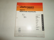 1977 Johnson Outboards Service Manual 55 H.P HP Model 55E77 55EL77 FACTORY 