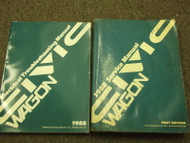1988 HONDA CIVIC WAGON Service Shop Repair Manual Set DEALERSHIP W ELECTRICAL 