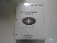 1996 1997 1998 Polaris Snowmobile Volume III Service Repair Manual P/N 9913263 