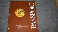 2000 Honda Passport Fuel & Emissions Factory Repair Shop Service Manual OEM