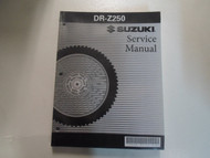 2003 2004 2005 2006 2007 Suzuki DR-Z250 Service Shop Manual NEW 995004215701E