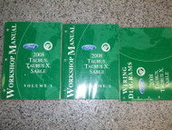 2008 Ford Taurus X Mercury Sable Service Shop Repair Manual Set OEM FACTORY EWD