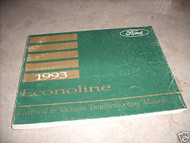 1993 Ford Econoline Electrical Wiring Diagram Troubleshooting Manual EVTM OEM