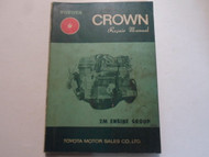 1970 Toyota Crown 2M Engine Service Repair Shop Manual Factory OEM Book Used