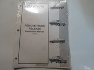 1980s 1990s Toyota Camry Remote Trunk Release Installation Manual Factory OEM