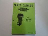Nissan Outboard Motor TLDI 40 50 70 90 Parts Catalog Manual FACTORY OEM DEAL