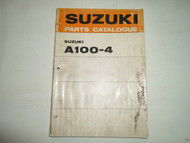 1971 Suzuki A1004 A100-4 Parts Catalog Manual WATER DAMAGED STAINED WORN DAMAGED