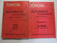 1978 Toyota AutomaticTransmission A40D A42D A43D Service Repair Manual Set OEM