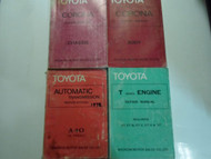 1978 Toyota Corona Service Repair Shop Manual 4 Volume Set Factory OEM Books 78