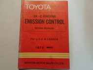 1979 Toyota 3K-C Engine Emission Control Service Repair Shop Manual OEM Book 79