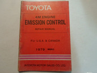 1979 Toyota 4M Engine Emission Control Service Repair Shop Manual OEM Book 79