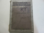 1979 Toyota Corona Mark II Body Service Repair Shop Manual Factory OEM Book Used