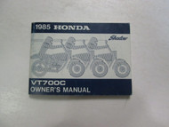 1985 Honda VT700C VT 700 C Shadow Owners Owner Operators Manual FACTORY NEW