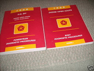 1996 DODGE VIPER COUPE BODY POWERTRAIN Diagnostics Procedures Manual Set OEM