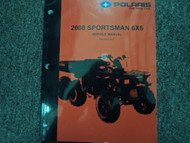 2008 Polaris SPORTSMAN 6x6 ATV Shop Repair Service Workshop Manual FACTORY OEM
