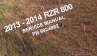 2013 2014 POLARIS RZR800 RZR 800 Workshop Repair Service Shop Manual NEW