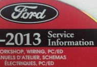 2013 FORD ESCAPE Service Shop Repair Information Workshop Manual ON CD NEW