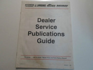 Mercury Mariner Quicksilver Dealer Service Publication Guide Manual WATER DAMAGE