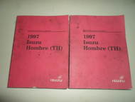 1997 Isuzu Hombre TH Workshop Service Manual 2 VOL SET WORN STAINED BOOK 97 DEAL