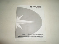 2001 Polaris High Performance Snowmobile Service Repair Shop Manual NEW