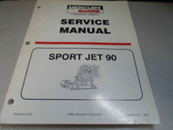 Mercury Marine Service Shop Repair Manual SPORT JET 90 OEM Boat 90-824724 x