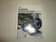 1997 2002 Clymer Yamaha Snowmobile Three Cylinder Models Shop Manual DEAL ***