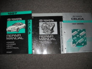 1997 TOYOTA CELICA Service Repair Shop Manual Set OEM W EWD & TRANS BOOK x