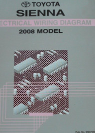 2008 Toyota SIENNA Hybrid Electrical Wiring Diagram Manual EWD OEM