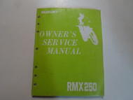 1993 Suzuki RMX250 Owners Service Shop Repair Manual OEM X