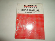1998 Honda Engines GX22 GX31 Shop Manual NEW 61ZM300 FACTORY OEM BOOK 98 DEAL