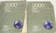 2000 FORD TAURUS MERCURY SABLE Repair Service Shop Workshop Manual Set WORN OEM 