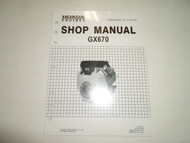 2001 Honda Engines GX670 Shop Manual Supplement FACTORY OEM BOOK 01 DEALERSHIP