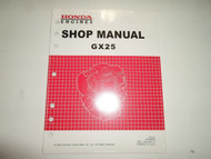 2002 Honda Engines GX25 Shop Manual NEW FACTORY OEM BOOK 02 DEALERSHIP