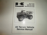 2003 2004 2005 Kawasaki KLF 250 BAYOU 250 WORKHORSE 250 ATV Service Manual NEW