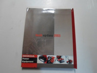2003 Honda Power Equipment Technical Update Manual w/CD FACTORY OEM BOOK 03 DEAL