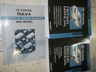 2004 TOYOTA RAV4 RAV 4 SUV Service Shop Repair Manual Set OEM W EWD Factory 2004