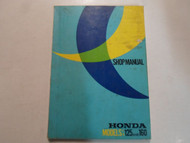 1969 Honda Models C B 125 160 Shop Manual STAINED WORN FACTORY OEM BOOK 69 DEAL